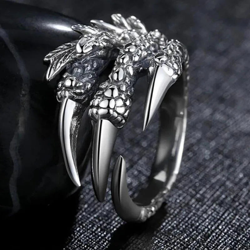 2021 European Retro Punk Spirit Snake & Dragon Ring - Image 15