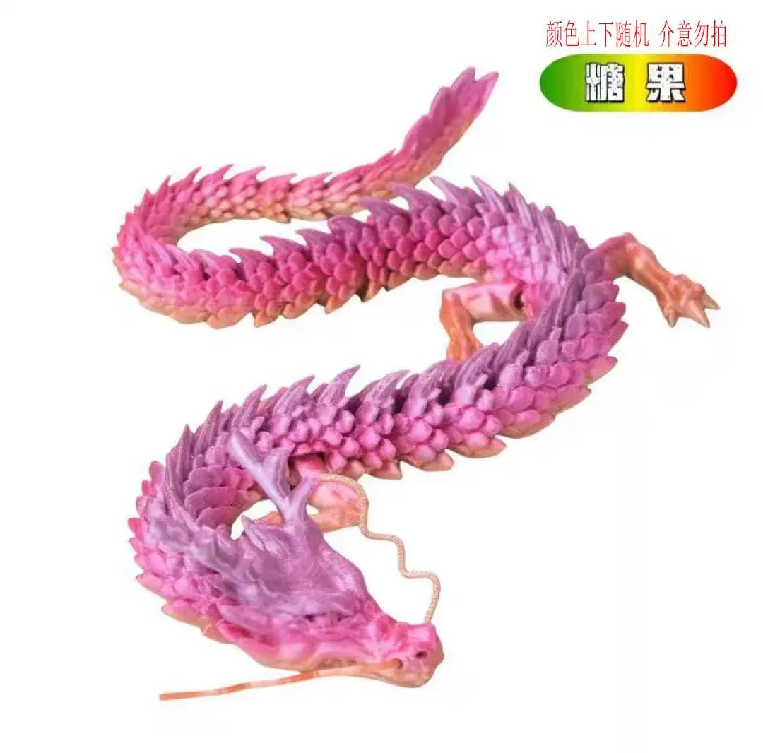 3D Printed Chinese Dragon – 60CM / 45CM / 30CM Model for Desktop Decoration & Office Ornaments - Image 7