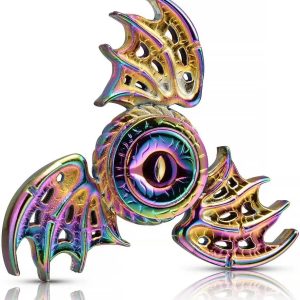 Dragon Wings Eye Tri Fidget Spinner – Metal Hand Spinner with Steel Bearing