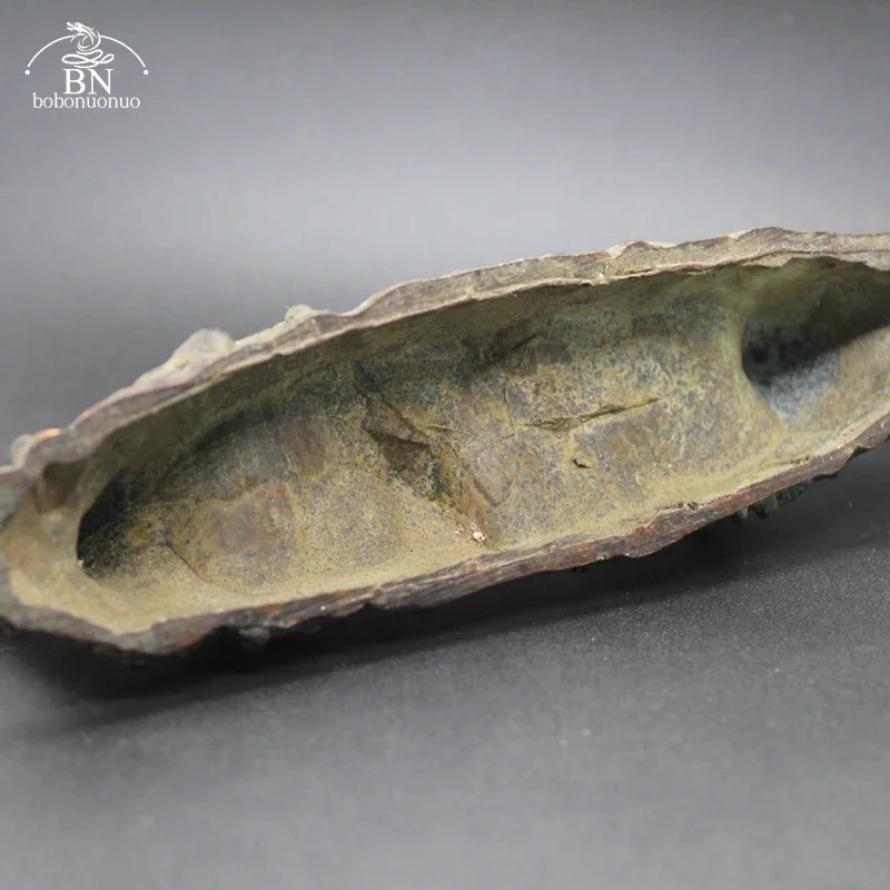 Antique Copper Dragon Boat Eight Immortals Statue – Desktop Ornament, Feng Shui Figurine & Home Decor Accessory - Image 3