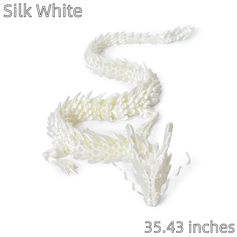 3D Printed Conjoined Dragon Ornaments – Movable Cartoon Style Aquarium & Rockery Decoration (90cm) - Image 6