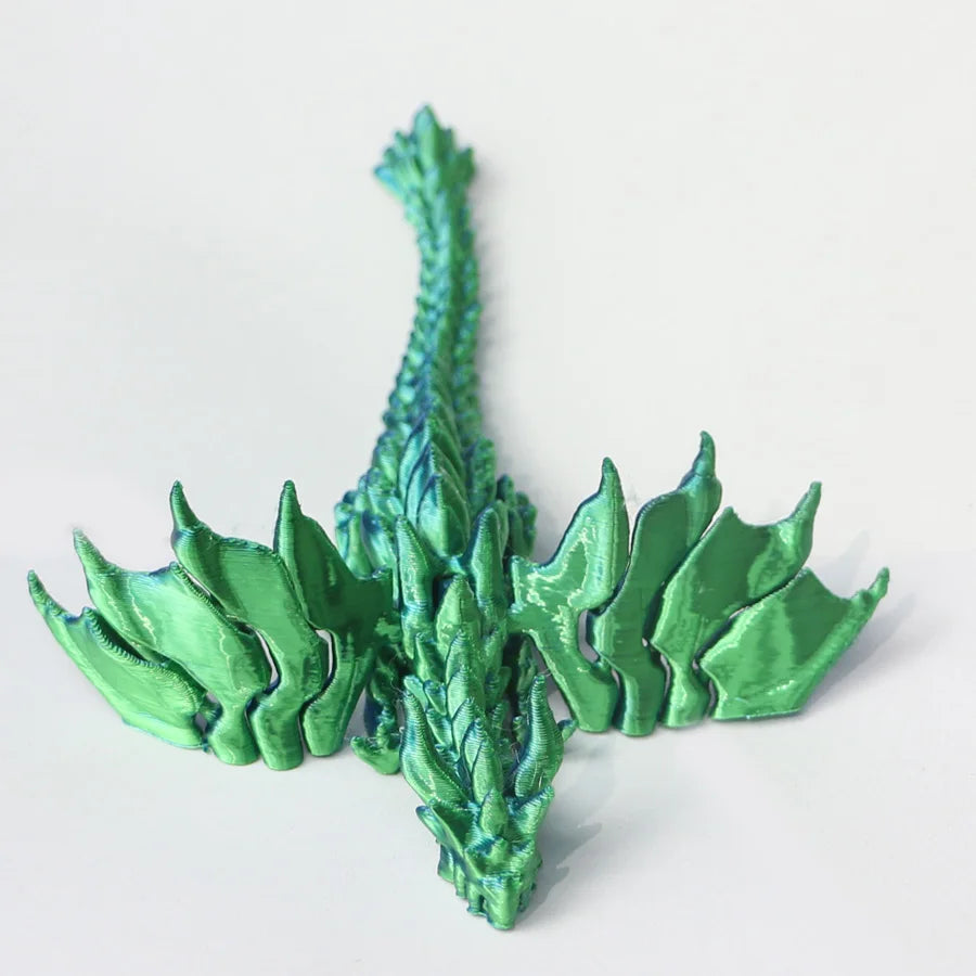 3D Printing Flying Dragon Joint Movable Model – Chinese Loong Creative Collection, Aquarium & Home Gothic Decoration - Image 6