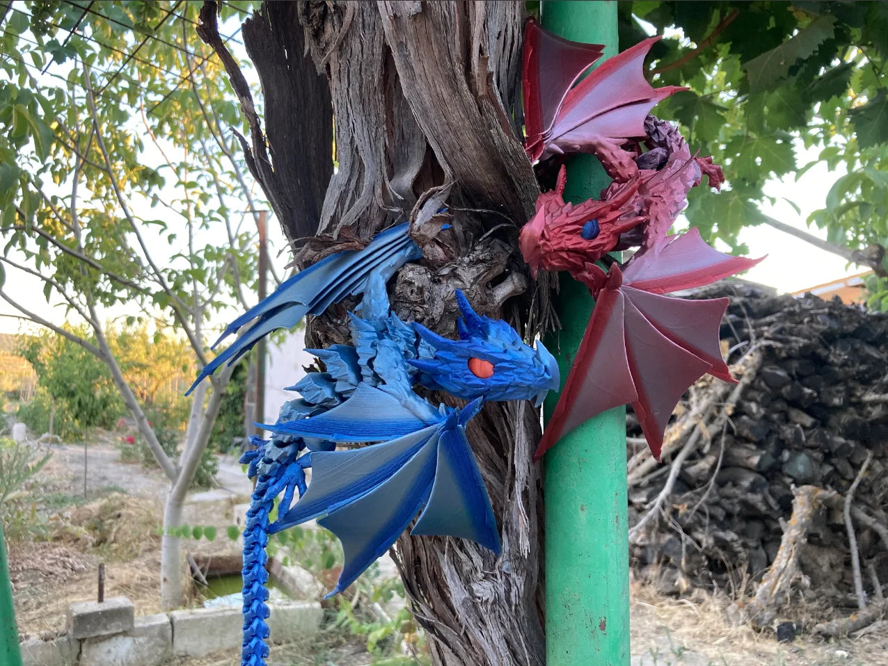 3D Printed Flying Dragon Movable Model – Chinese Loong Gothic Decor for Home, Aquarium & Collectors - Image 5