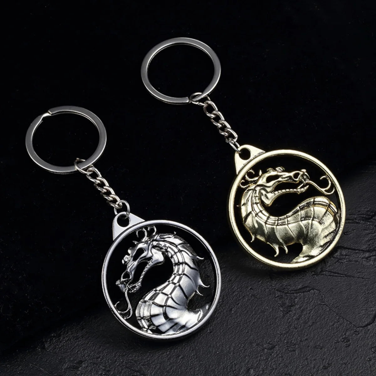 Fashion Vintage Mortal Kombat Dragon Totem Keychain