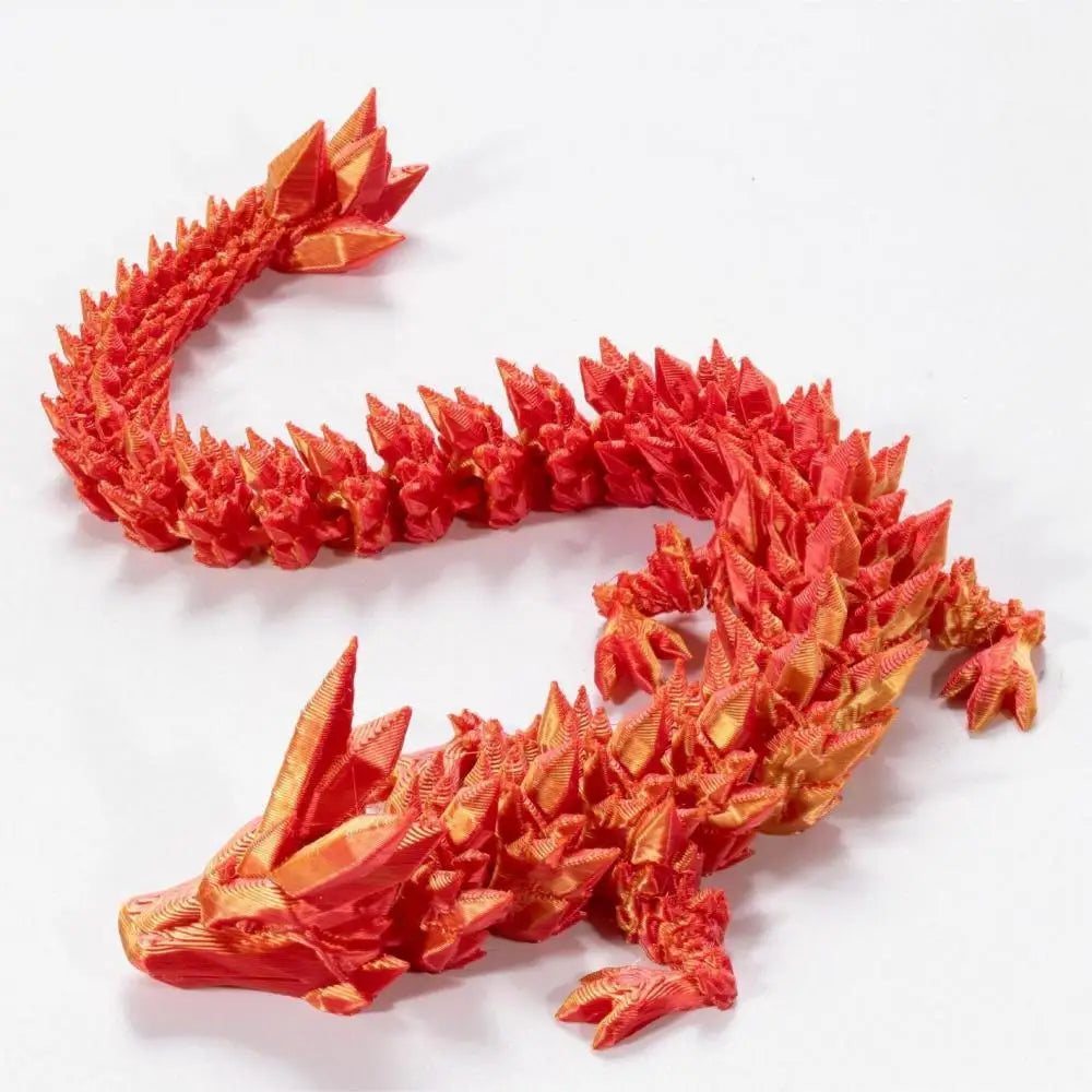 30cm 3D Printed Crystal Dragon – Creative Chinese Dragon Figurine Toy | Fun Home & Office Decor for Kids Ages 6+ - Image 4