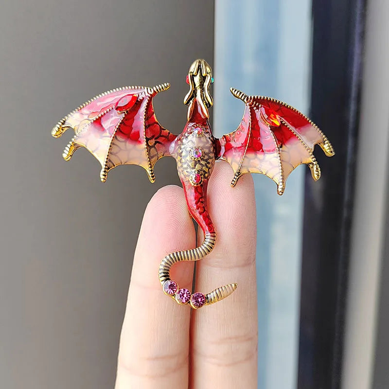 2024 Enameled Dragon Brooch - Image 7