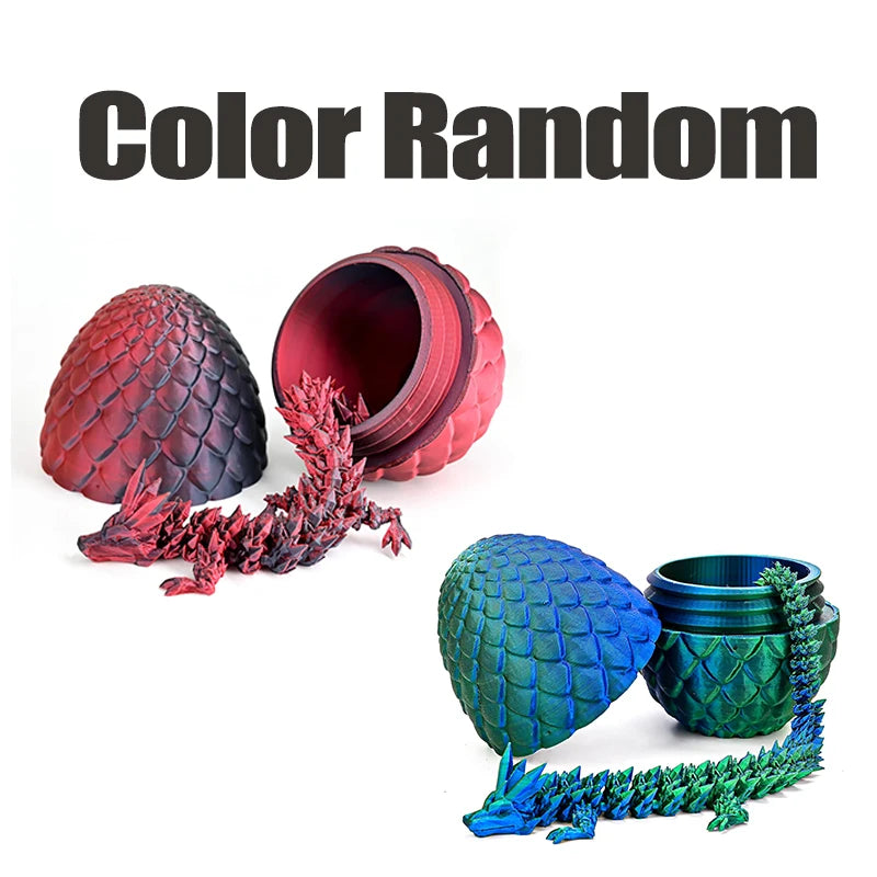 1/2PCS 3D Printed Dragon Egg with Fully Articulated Dragon - Image 10