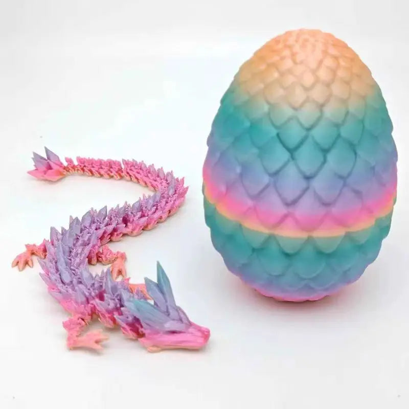1/2PCS 3D Printed Dragon Egg with Full Articulated Dragon – Movable Desktop Ornament & Kid Toy - Image 23