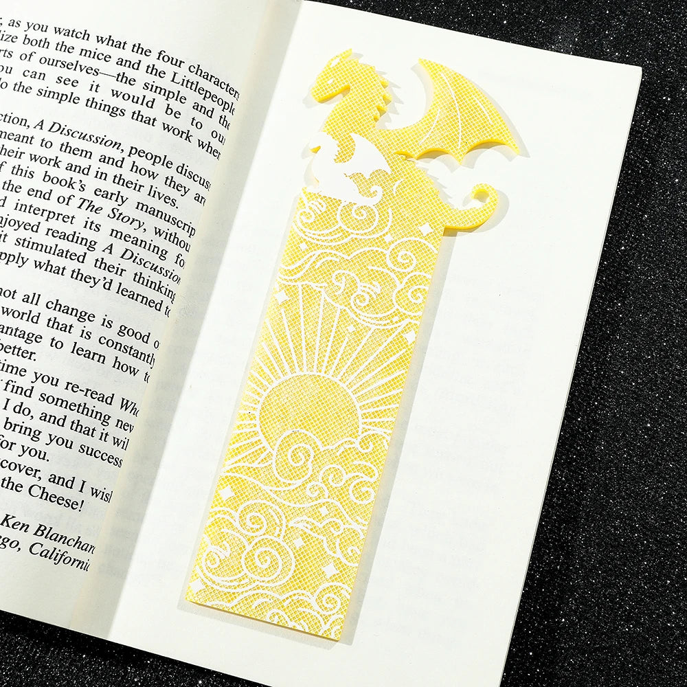 Goth Fourth Wings Dragon Cloud Sun Bookmark - Image 3