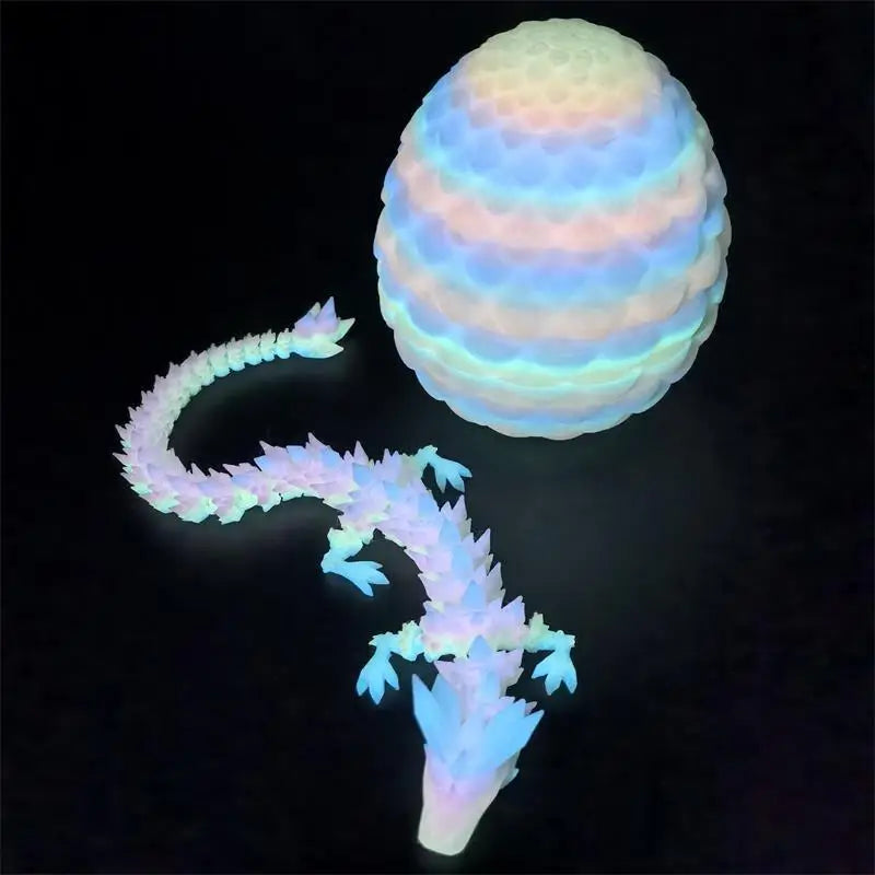 1/2PCS 3D Printed Dragon Egg with Full Articulated Dragon – Movable Desktop Ornament & Kid Toy - Image 31