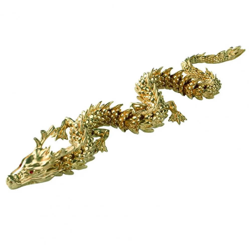 3D Printed Articulated Chinese Dragon – Flexible Realistic Ornament & Toy Model for Home or Office Décor - Image 6