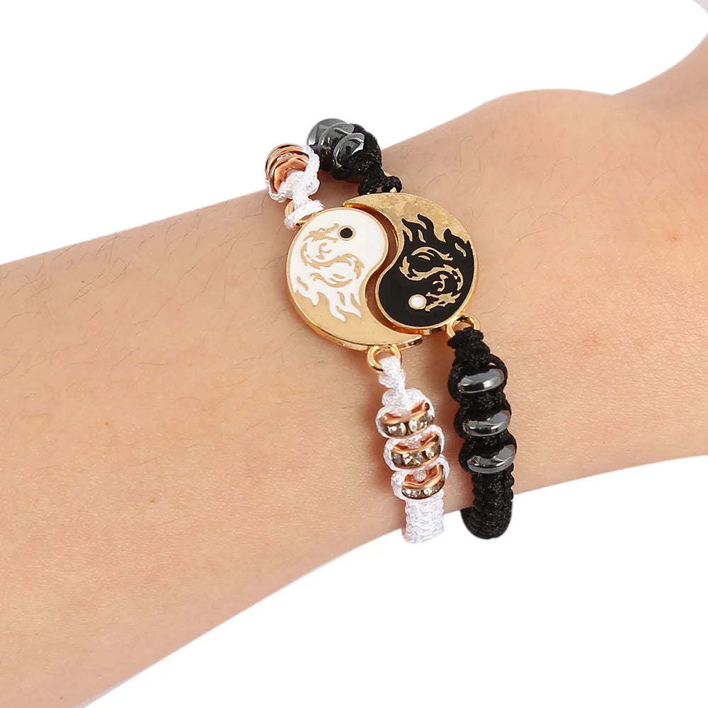 Fashion Yin Yang Dragon Couple Bracelet - Image 5