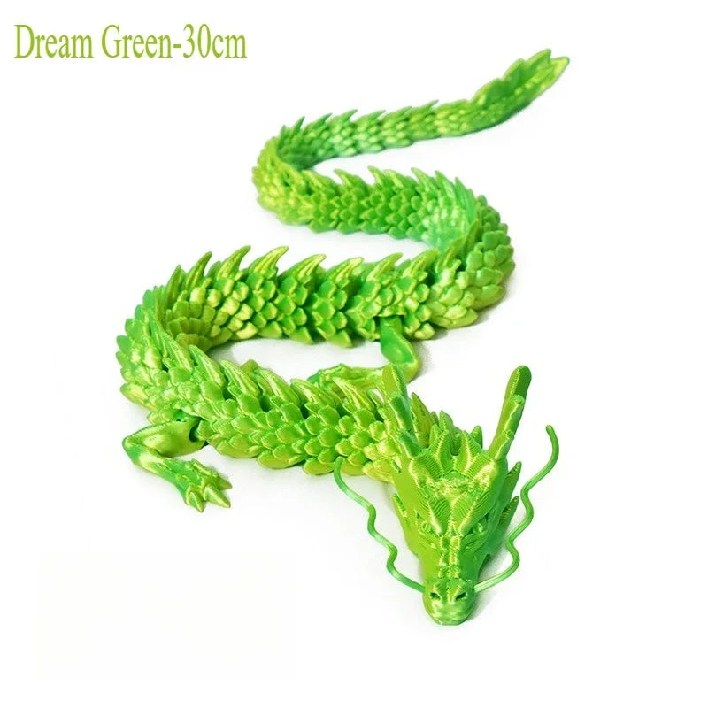 1PC Exquisite 3D Printed Chinese Dragon Ornament – Flexible Joints for Customizable Poses | Unique Anime-Inspired Collectible - Image 10