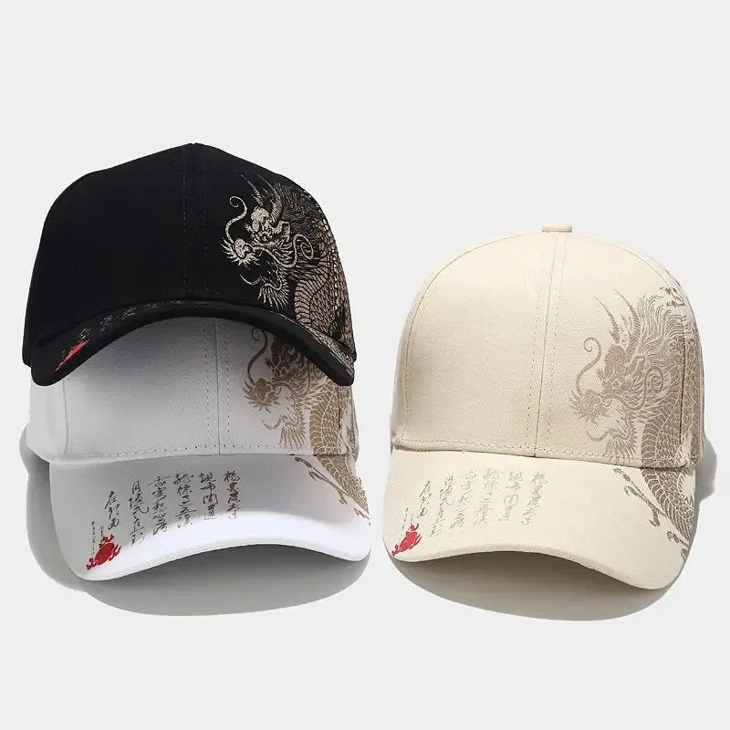 Chinese Style Dragon Pattern Baseball Hat - Image 3