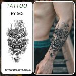 Demon Mask Waterproof Temporary Tattoo Sticker
