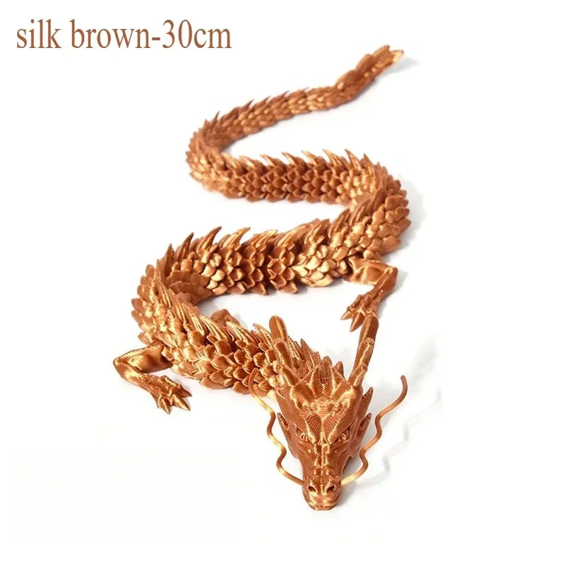 1PC Exquisite 3D Printed Chinese Dragon Ornament – Flexible Joints for Customizable Poses | Unique Anime-Inspired Collectible - Image 17