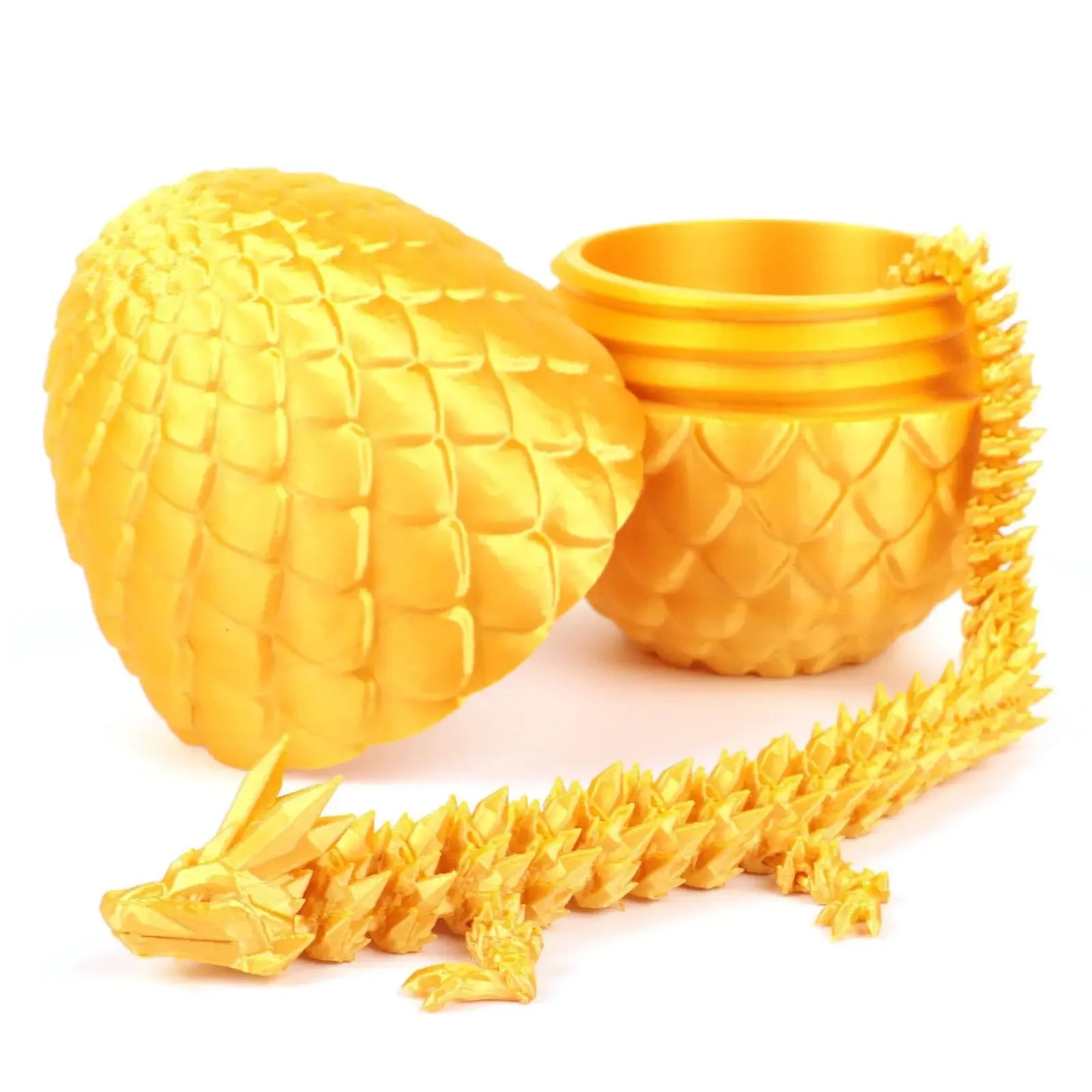 3D Printed Dragon Egg with Articulated Dragon - Image 9