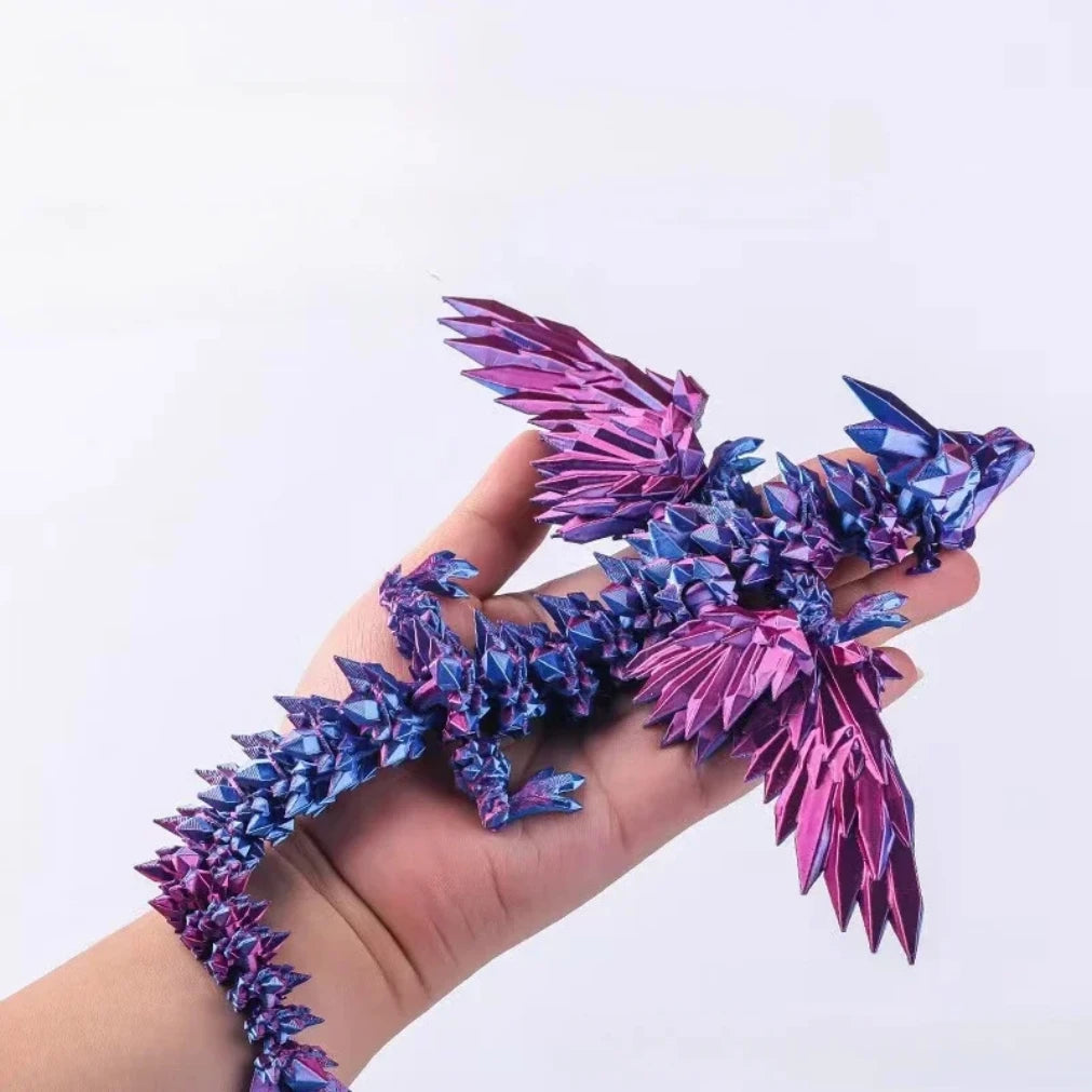 3D Printed Dragon Ornament – Desktop Animal Figurine for Home & Office | Craft Printed Figures Christmas Gifts 2025 New - Image 3