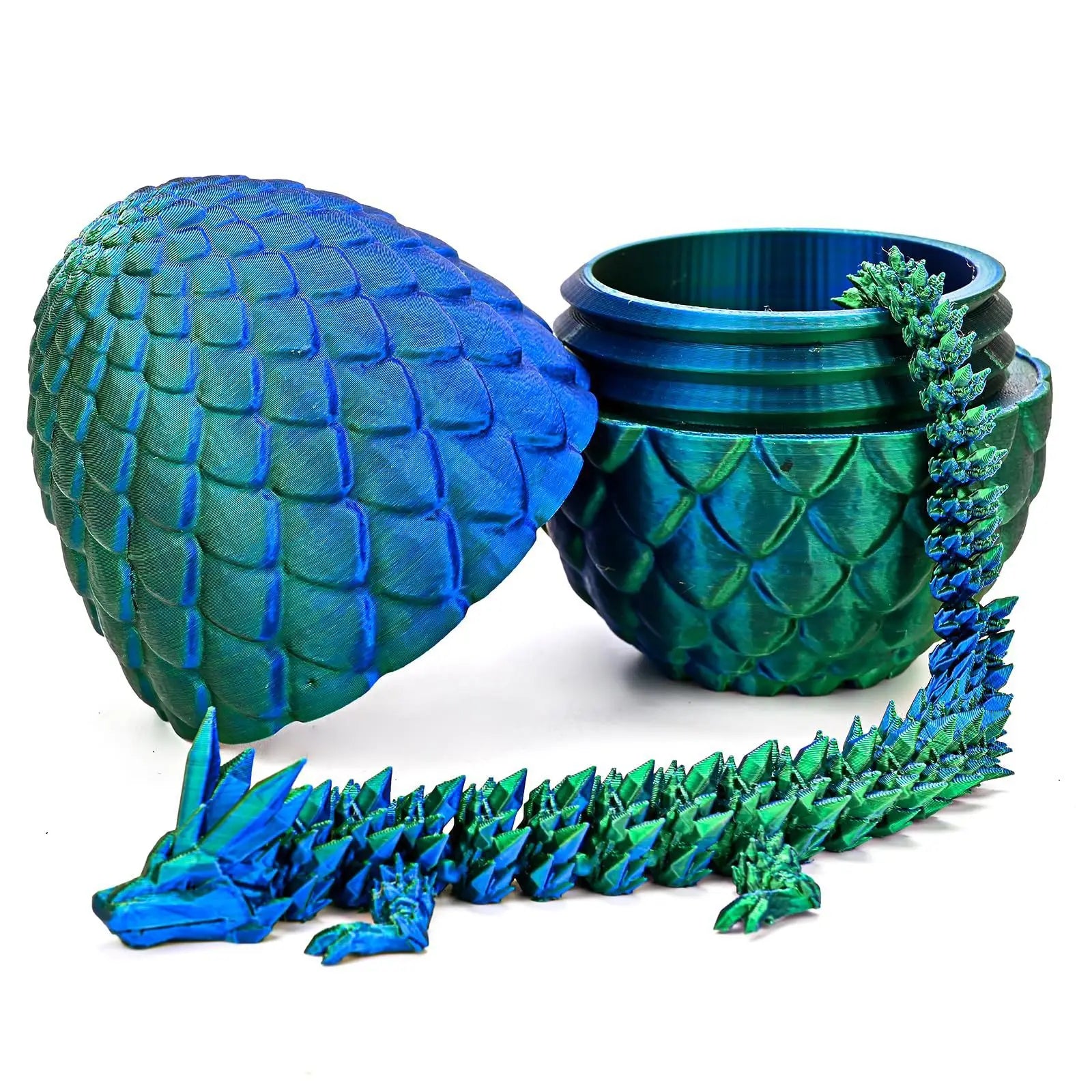 1/2PCS 3D Printed Dragon Egg with Fully Articulated Dragon - Image 11