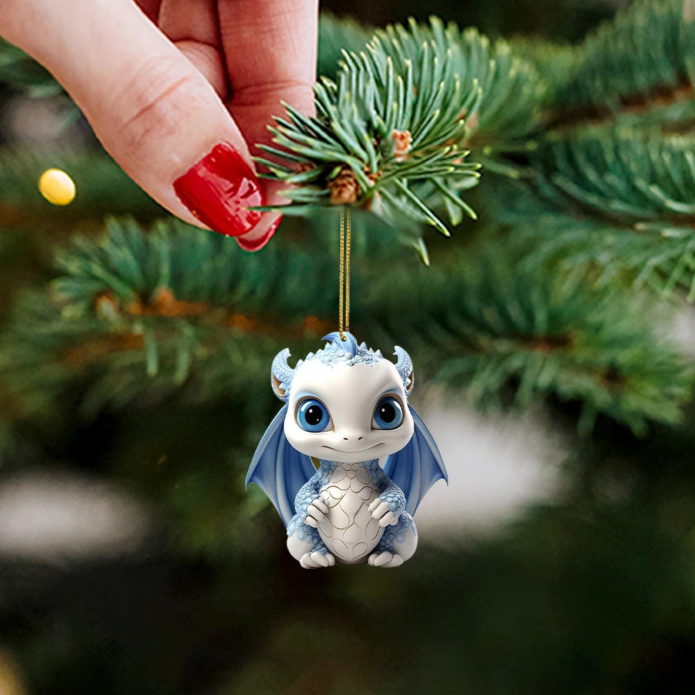 Christmas Tree Dragon Baby Pendant - Image 6
