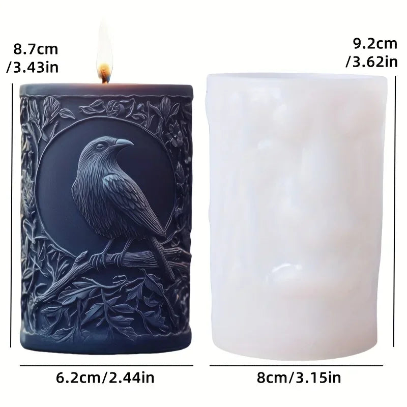 Dinosaur & Dragon Wings Relief Cylindrical Silicone Mold – Resin & Gypsum Craft Mold - Image 14