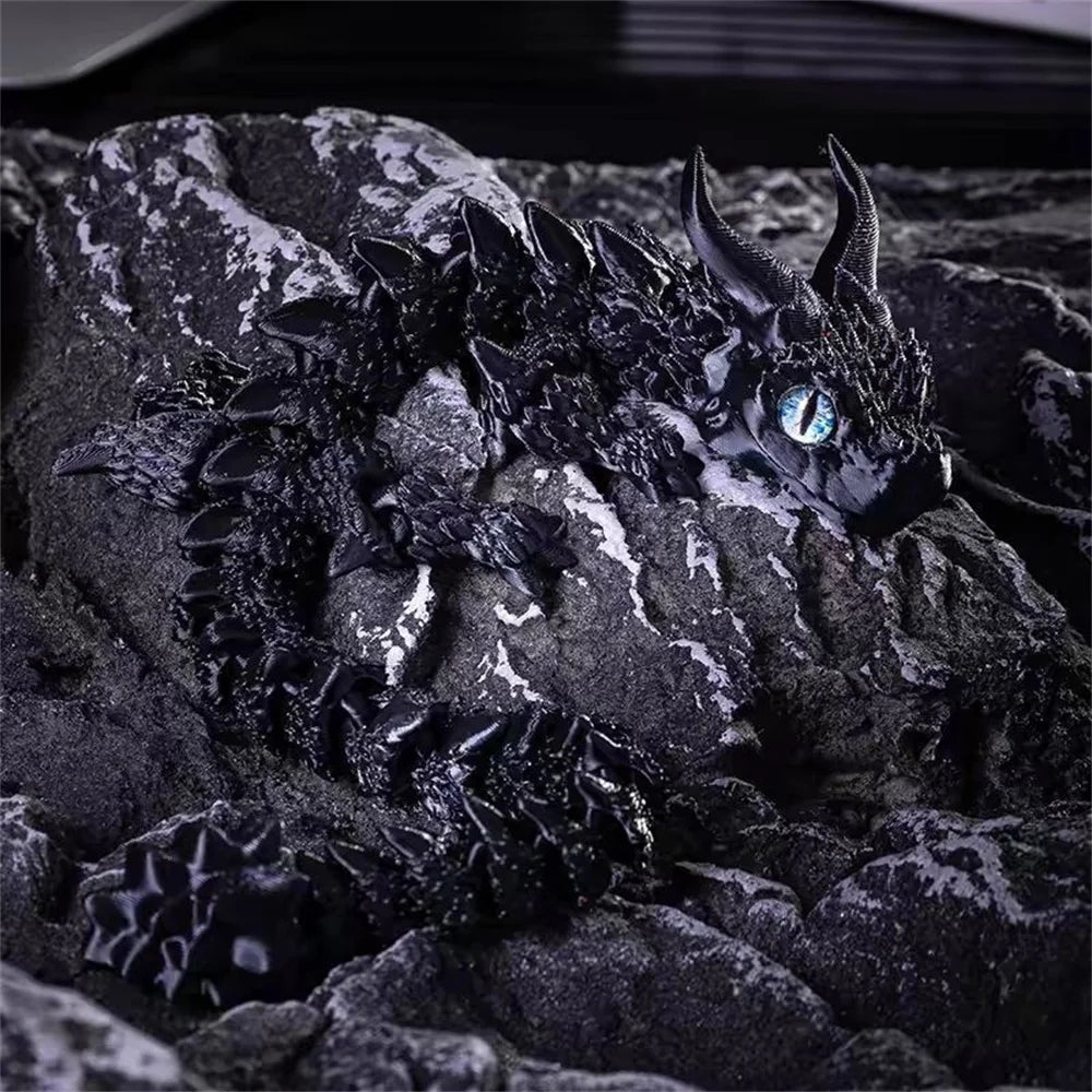 3D Printed Magic Dragon Model – Multi-Joint Movable Desk Ornament & Home Decoration Toy - Image 7