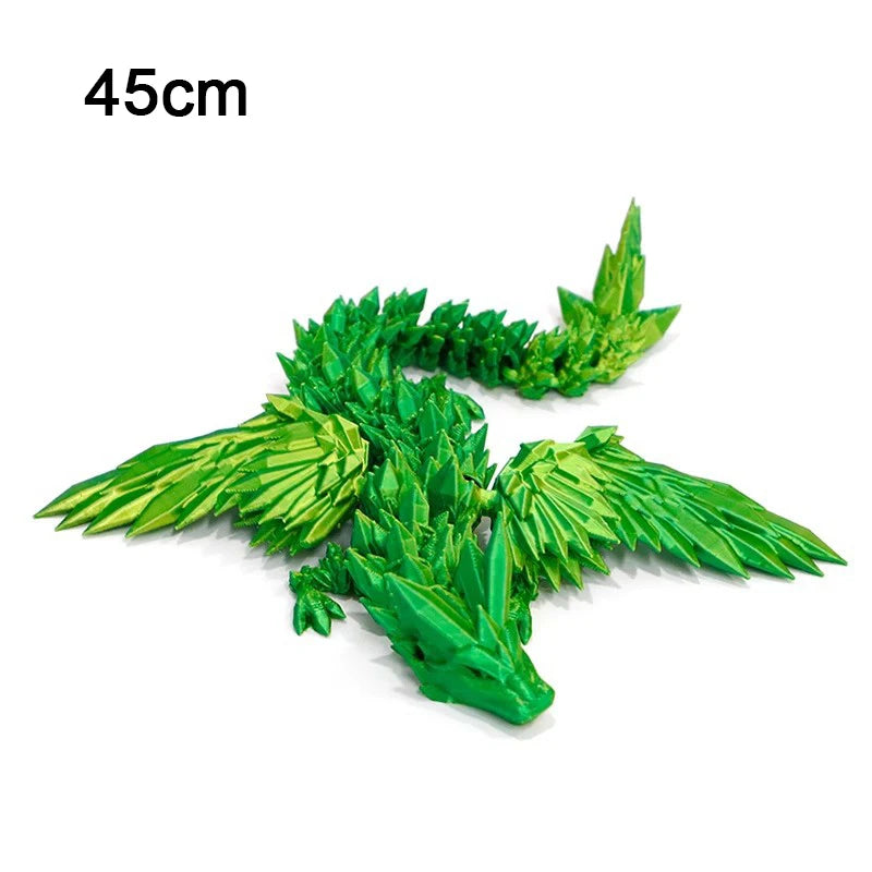 3d Printed Dragon Crystal Flying Dragon Wing Joint Movable Creative Divine Dragon Ornament -20cm/45cm - Image 11