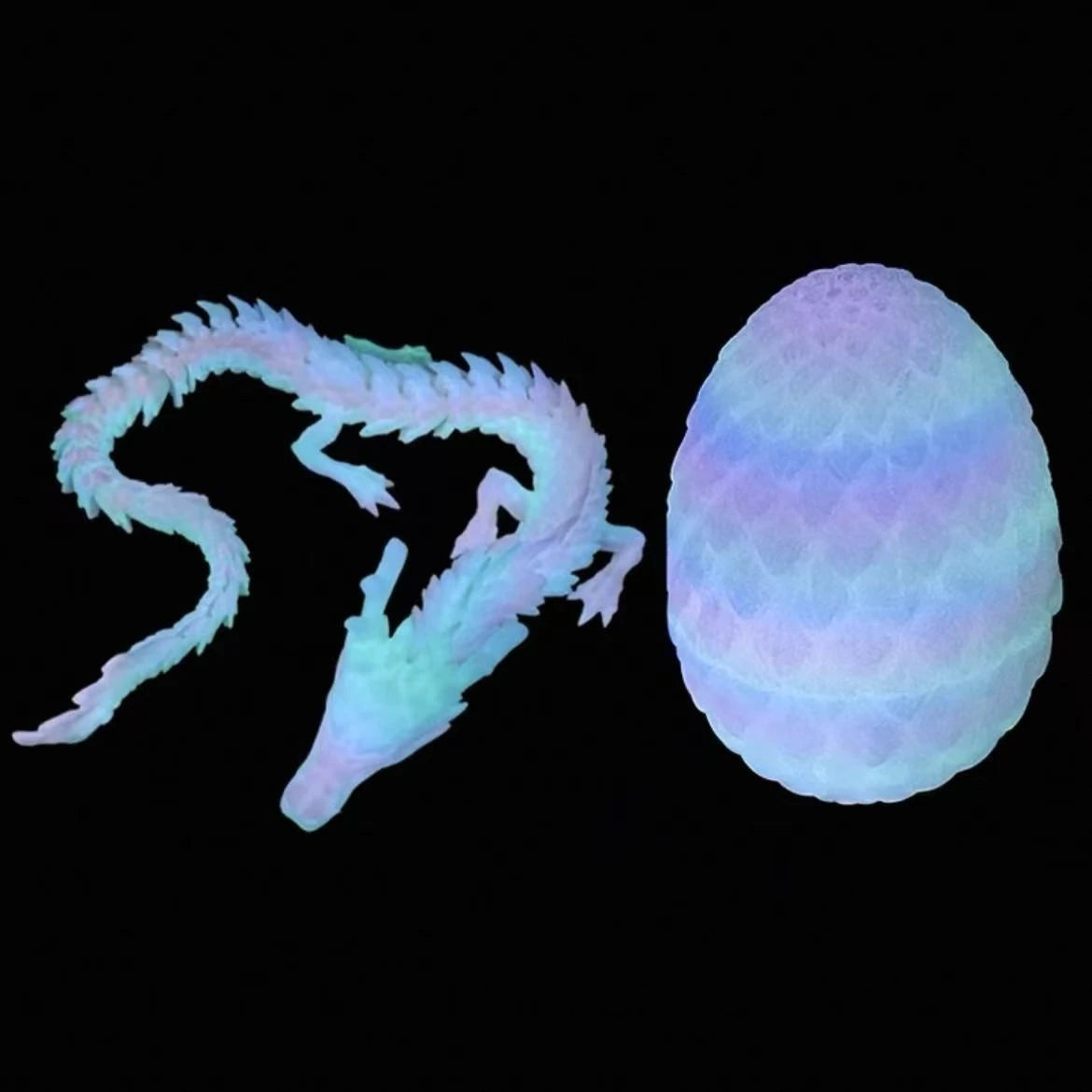 1/2PCS 3D Printed Dragon Egg with Full Articulated Dragon – Movable Desktop Ornament & Kid Toy - Image 11